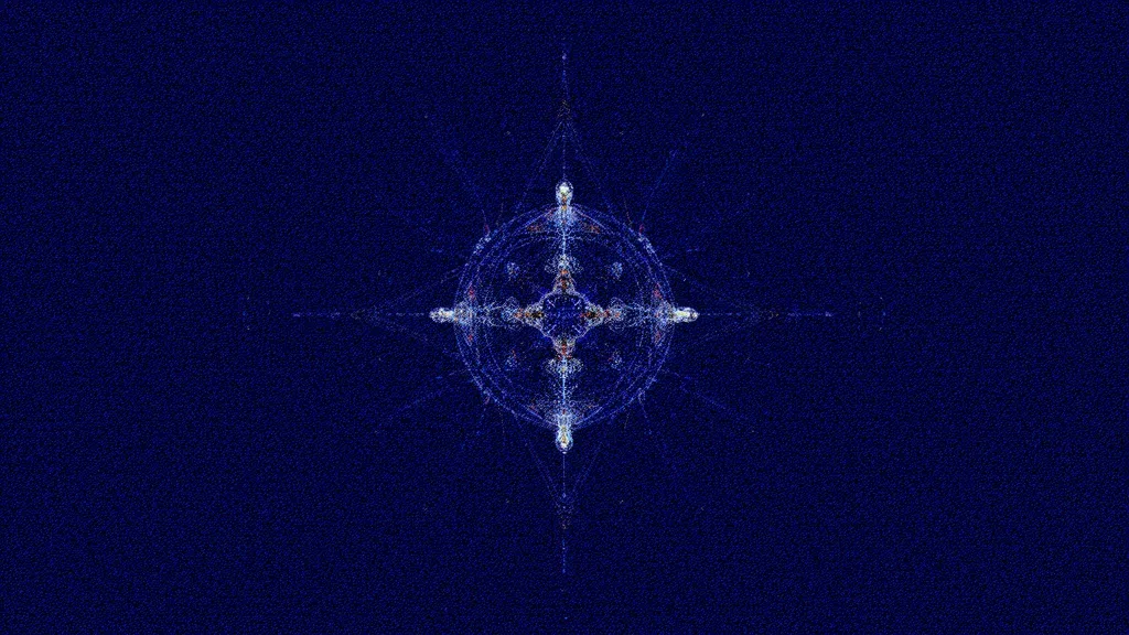 Abstract navy crystalline membrane containing luminous teal and cream data-forms within a geometric perimeter, symbolizing a protected data boundary