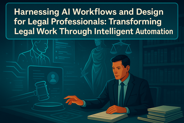 Harnessing AI Workflows and Design for Legal Professionals: Transforming Legal Work Through Intelligent Automation