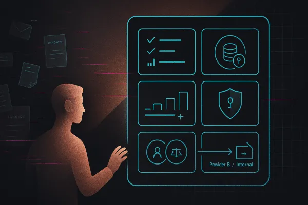 Founder tames messy emails into a structured contract dashboard: financial data under control.