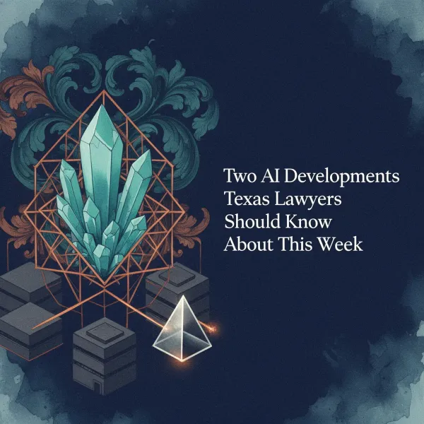 Two AI Developments Texas Lawyers Should Know About This Week